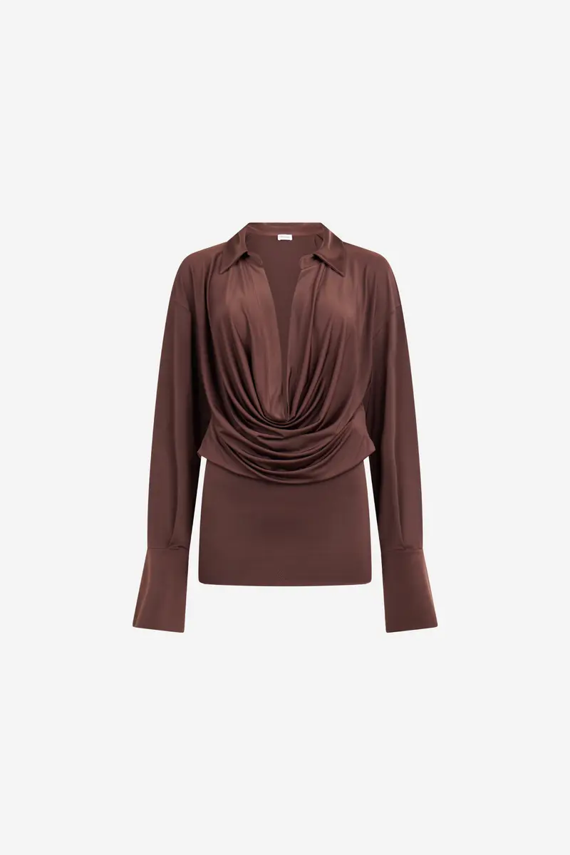 Lilia Mini Dress Dark Brown