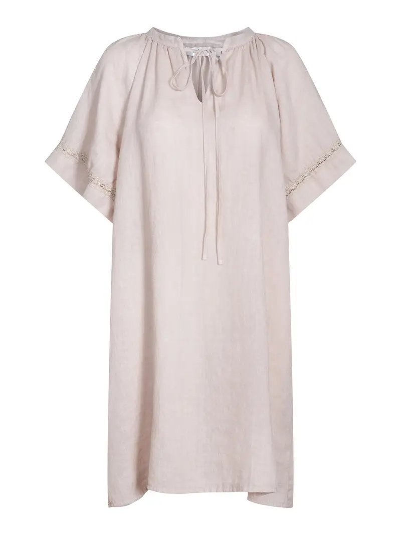 Linen loose dress Sand