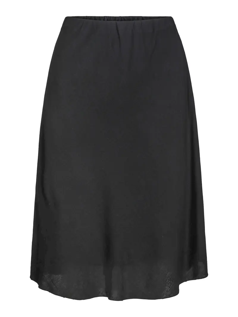 Linen skirt Black