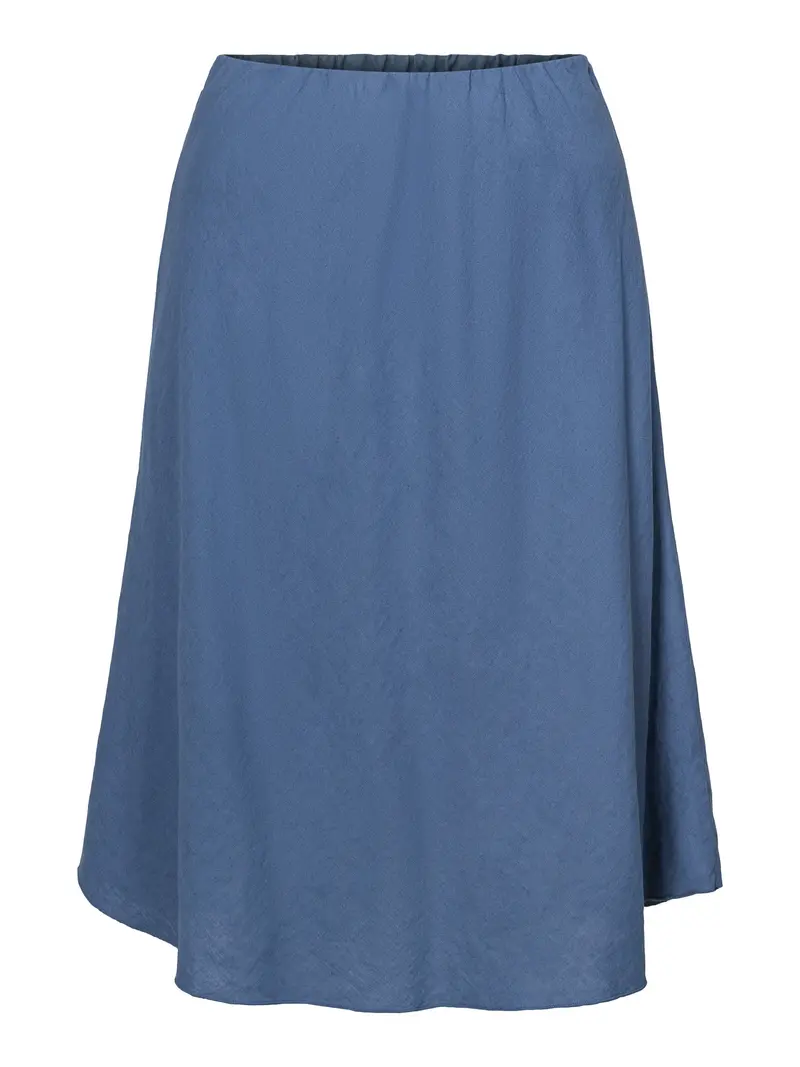 Linen skirt Dark Jeans Blue
