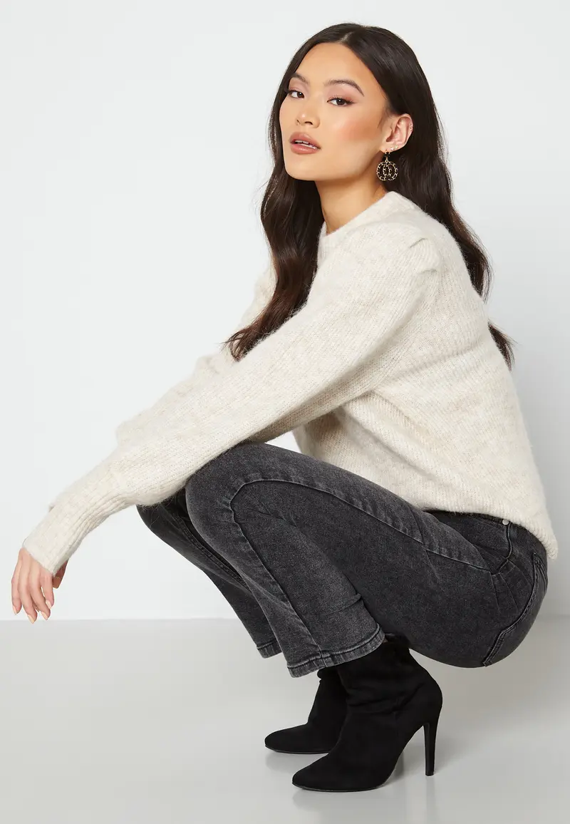 Linna-Mia LS Knit O-Neck