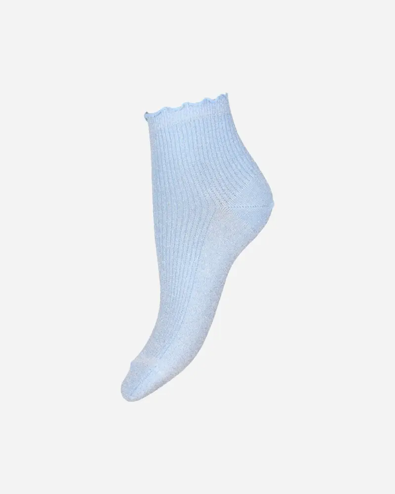 Lis Glitter Socks - Light blue