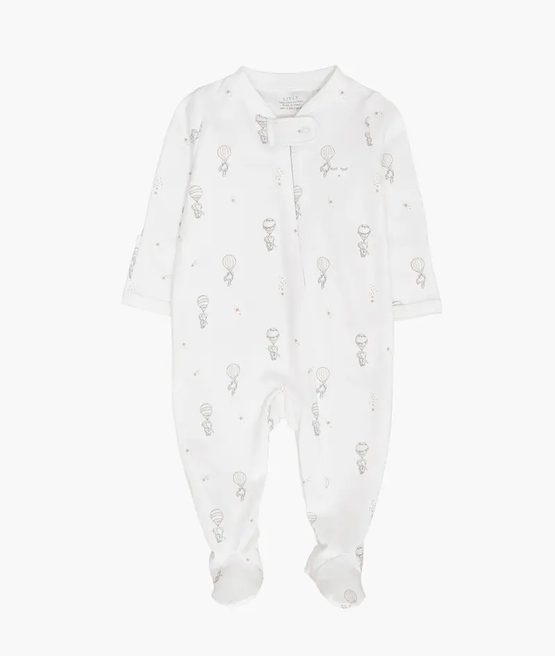 Livly Flying Elephants Zipper Overall