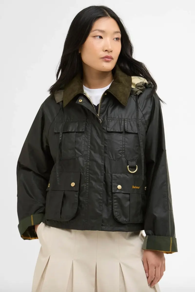 Liza Waxed Jacket Fern/Ancient