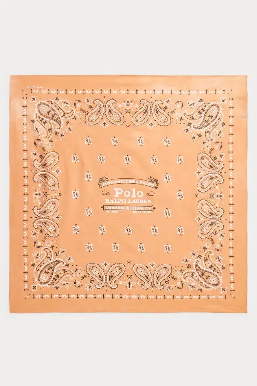 Logo Cotton Bandanna Poppy