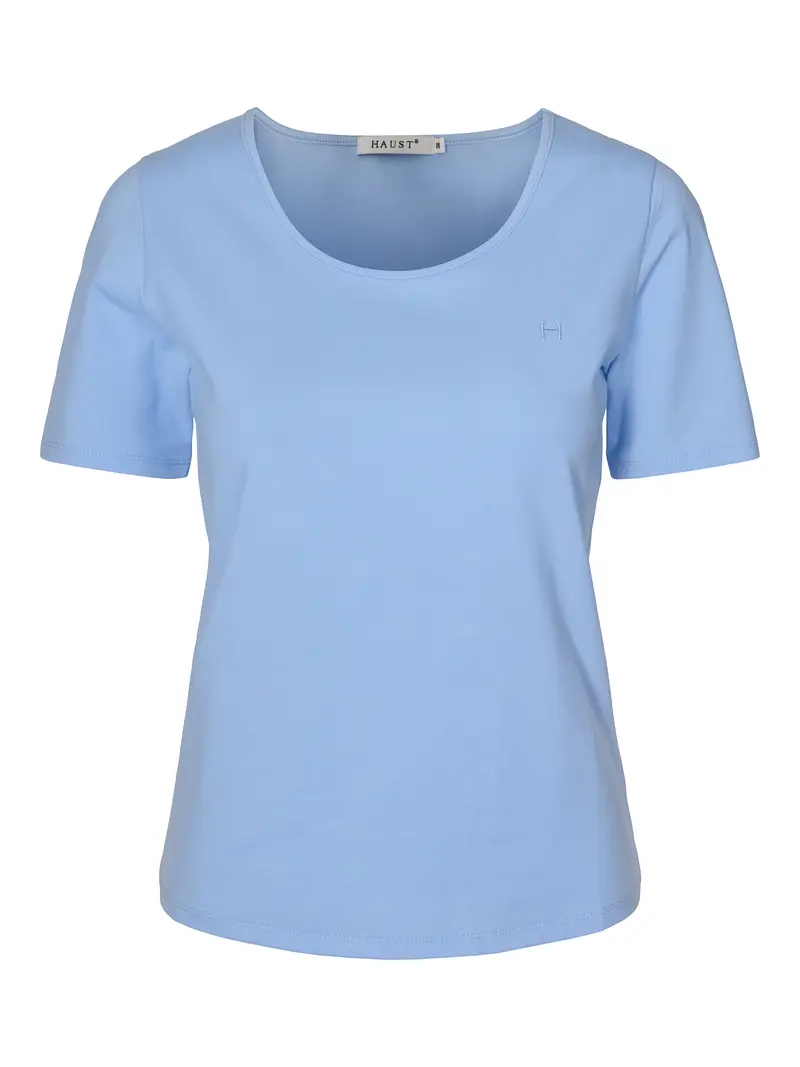 Logo T-shirt round neck Light Blue