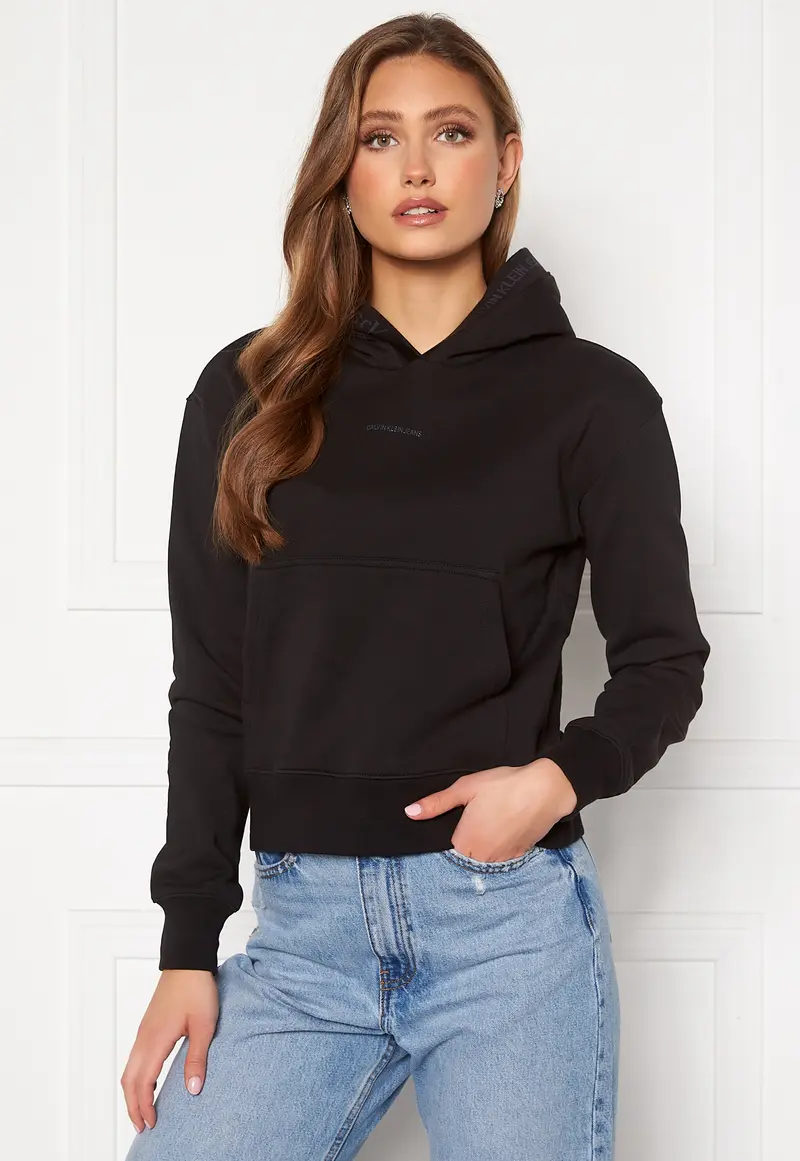 Logo Trim Hoodie