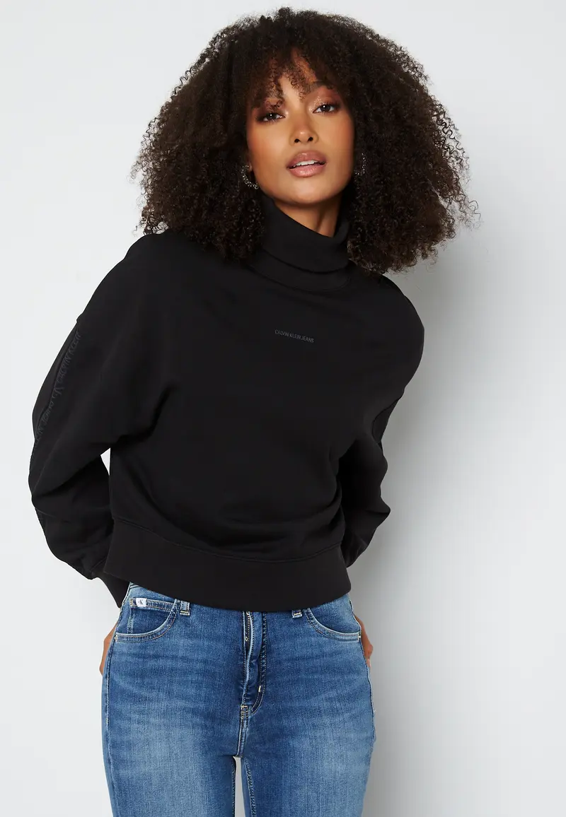 Logo Trim Roll Neck