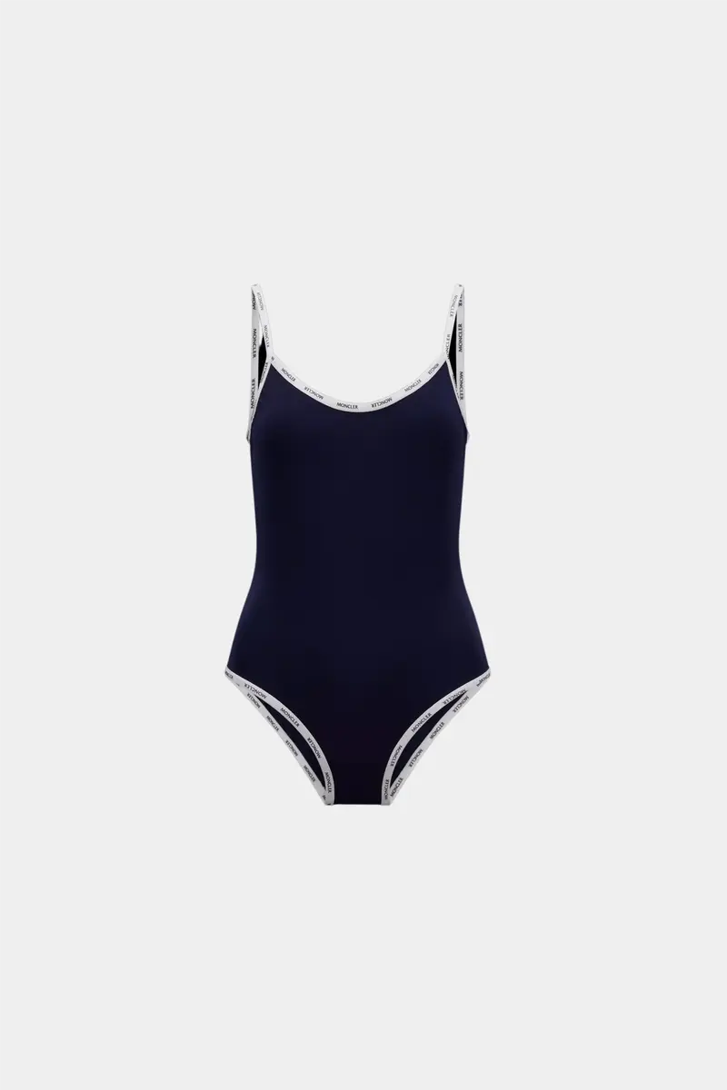 Logo Trim Swimsuit