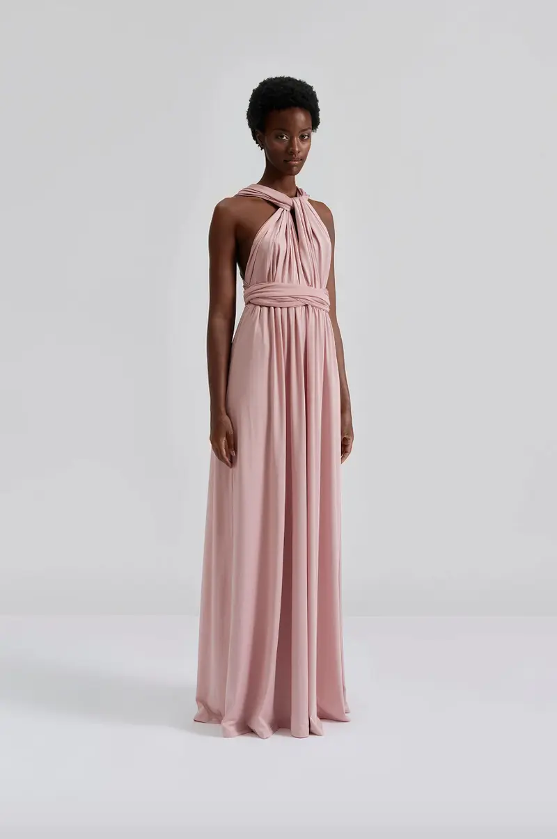Lola Wrap Dress Blush