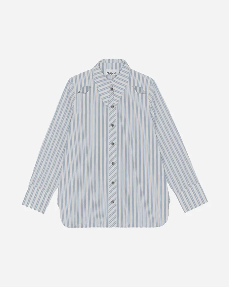 Long Collar Shirt - Forever blue