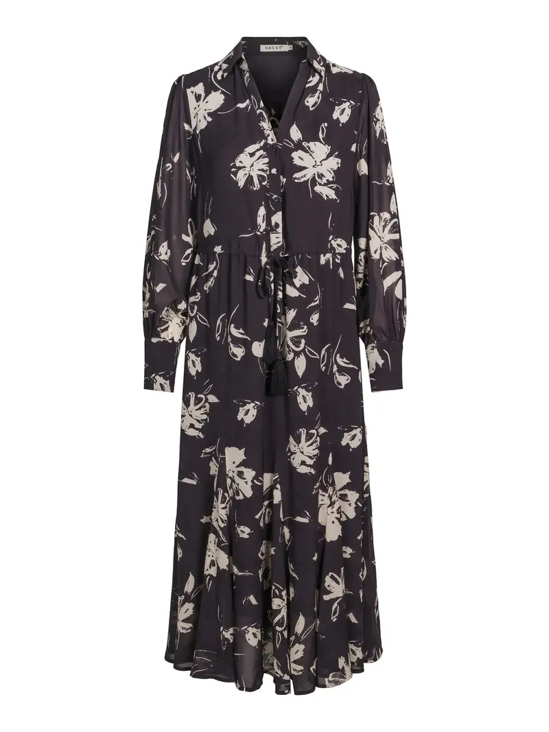 Long dress with wide skirt Flower