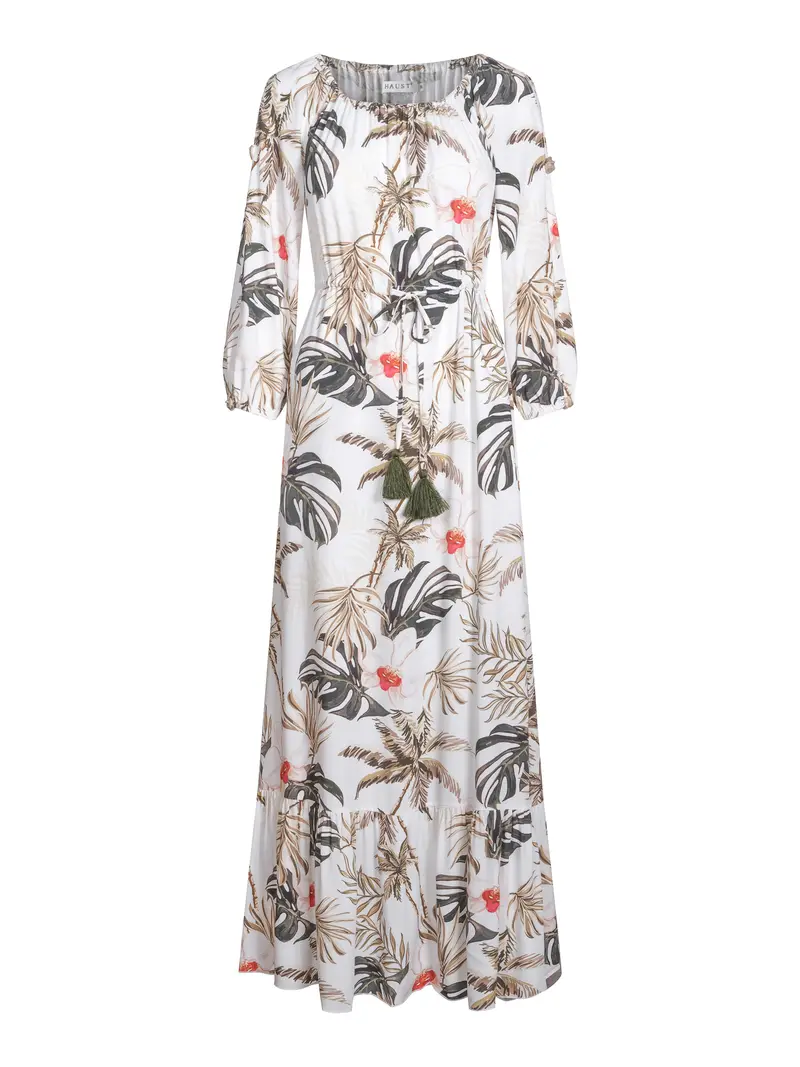 Long jungle dress White-Jungle