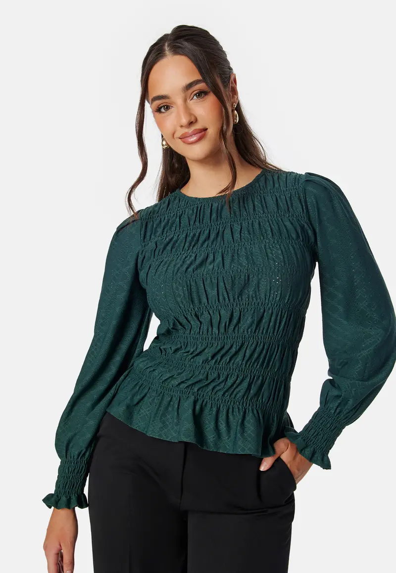Long Sleeve Smock Top