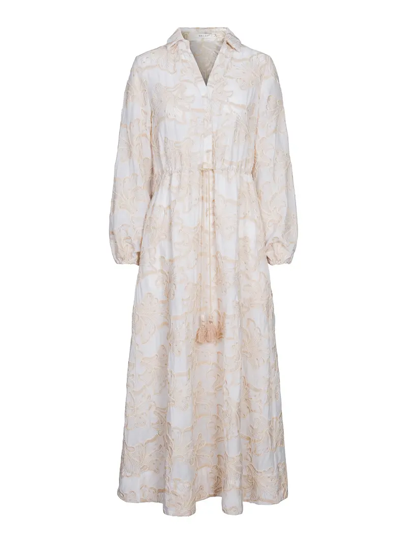 Long tassel dress Sand