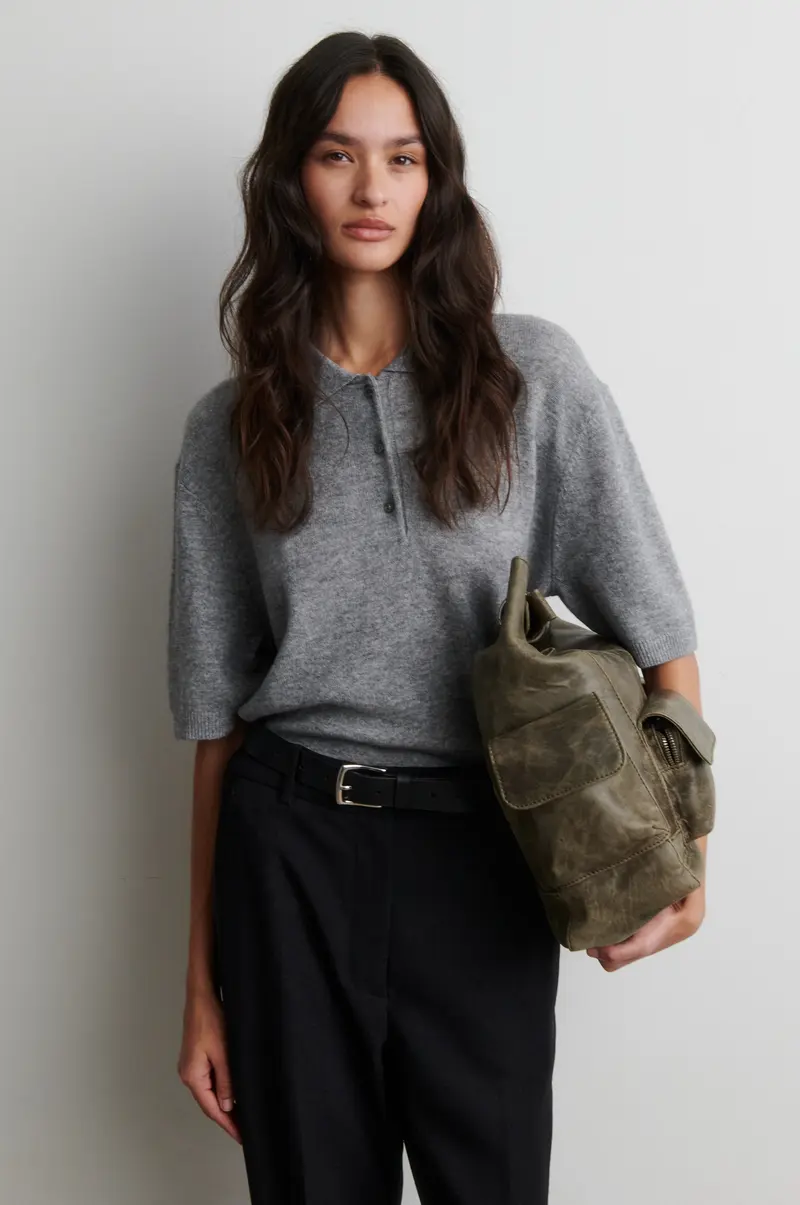 Longo SS Knit Collar