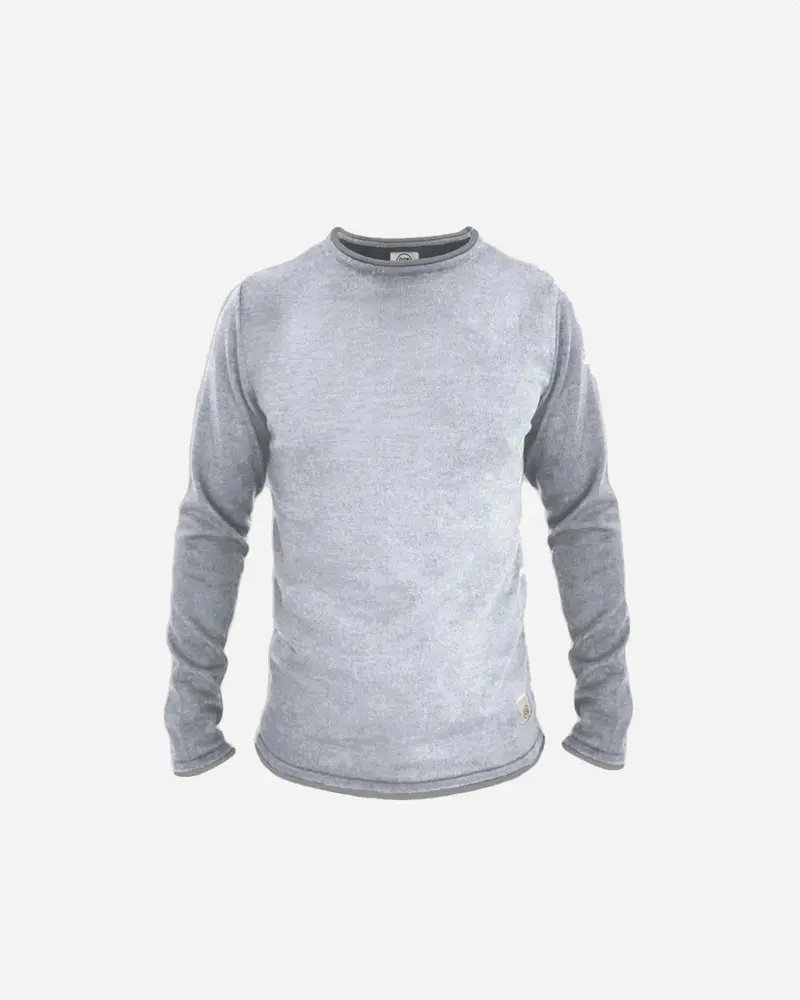 LØNNERUP MEN'S KNIT DOUBLE KNITTED - Grey Mel.