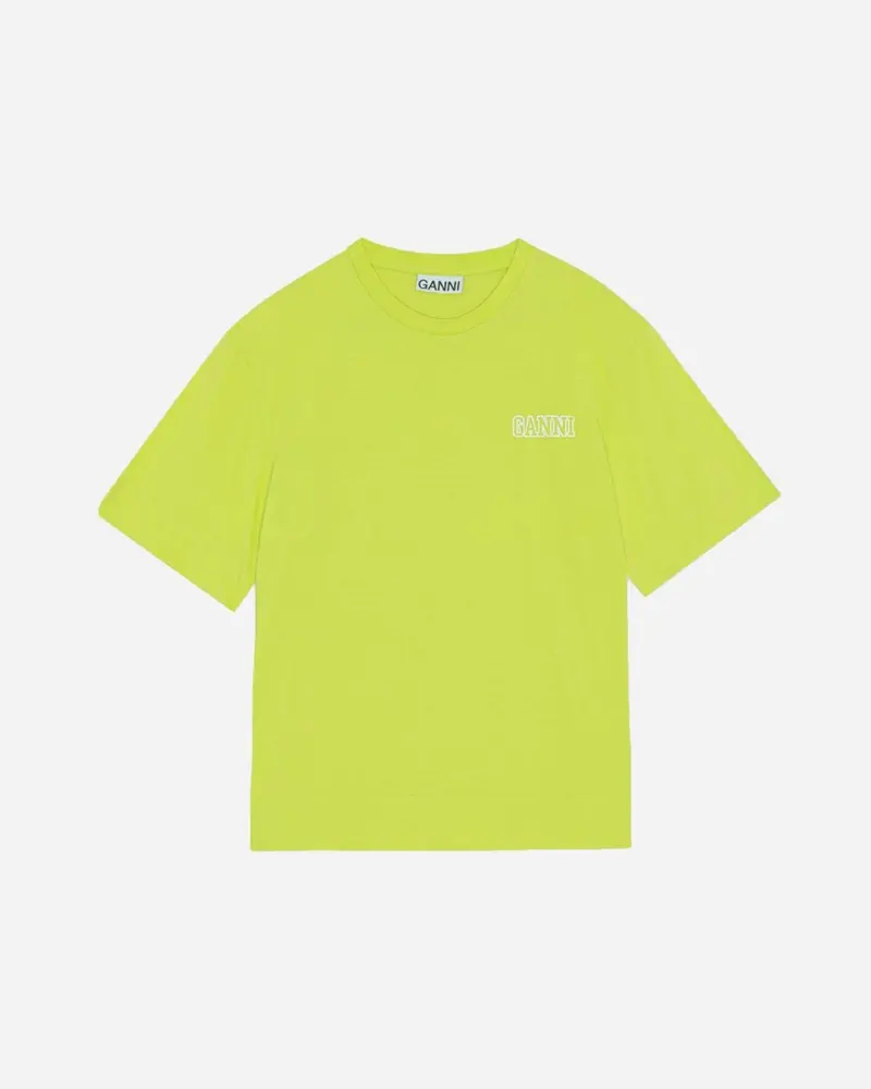 Loose Fit O-neck Jersey - Lime Popsicle