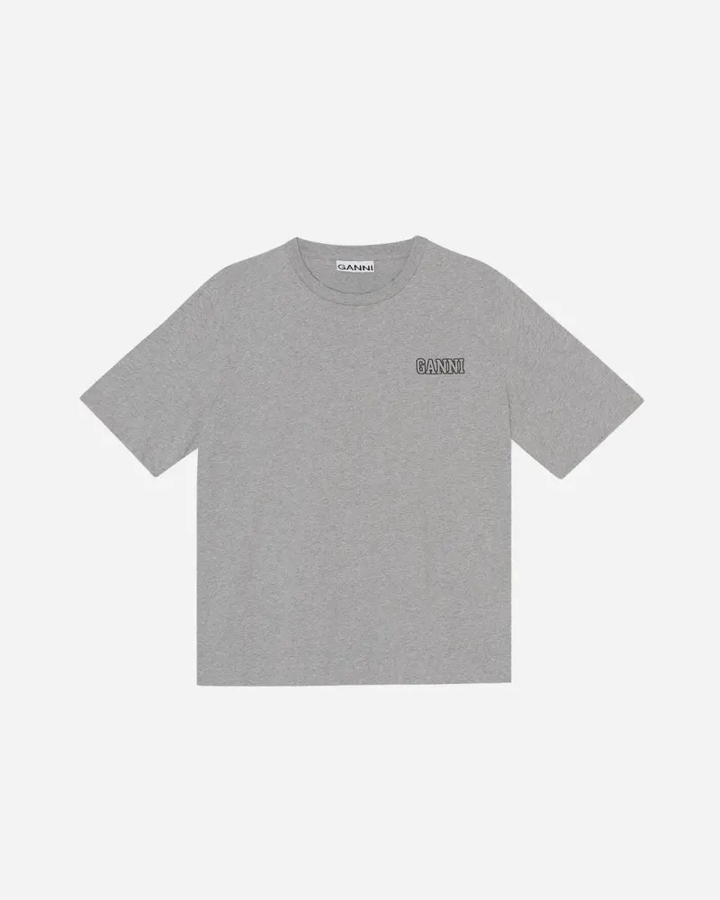 Loose Fit O-neck Jersey - Paloma Melange