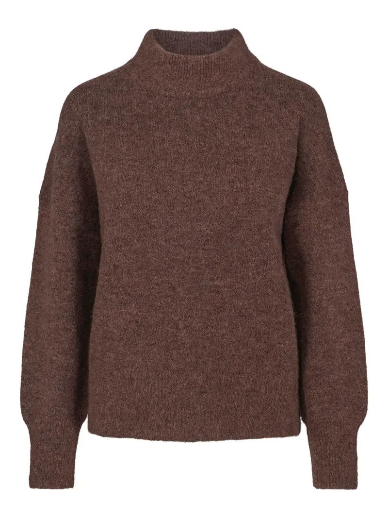 Loose luxury pullover Brown Mel.