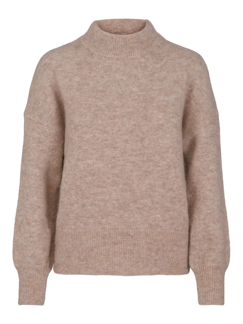 Loose luxury pullover Sand Mel.