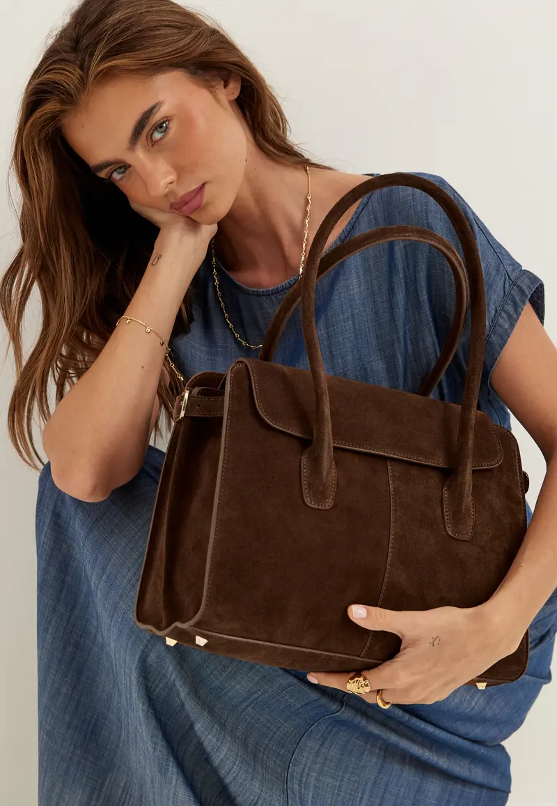 Loretto Suede Handbag