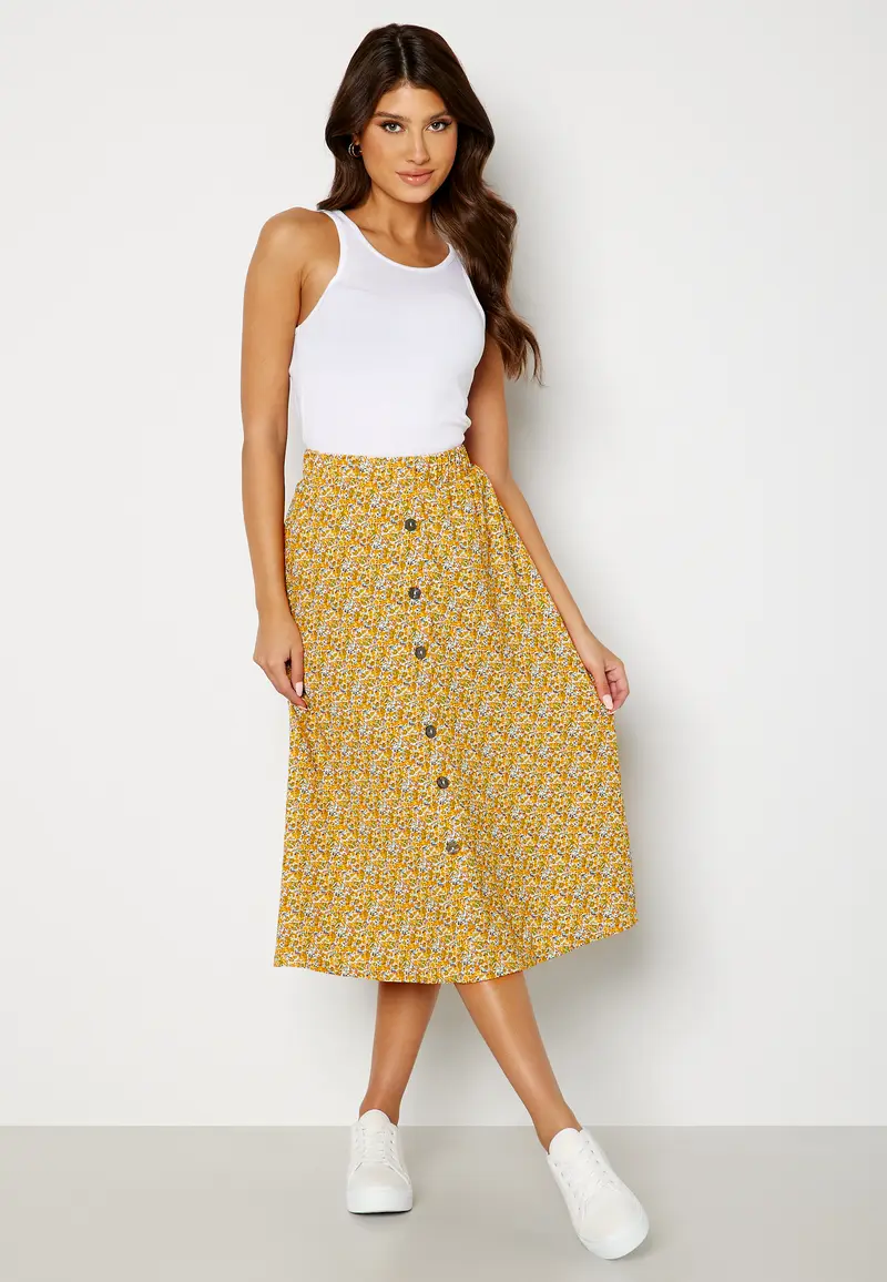 Lotus Button Skirt