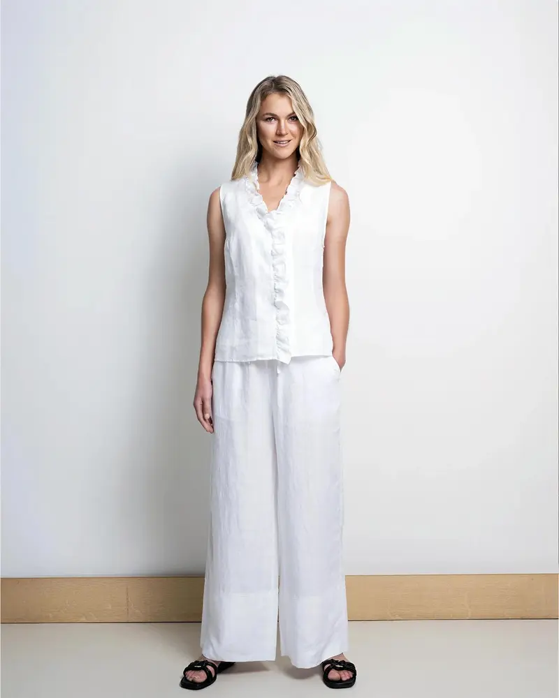 Lou Wide Pants - White