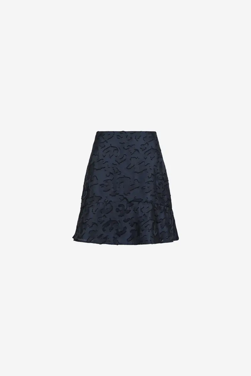 Loui Artwork Skirt Navy