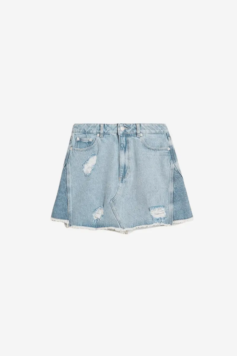Louisa Short Denim Skirt Lt. Blue Mix