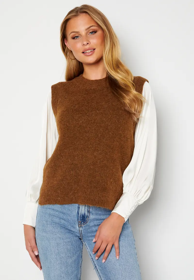 Lulu Knit Vest O-Neck
