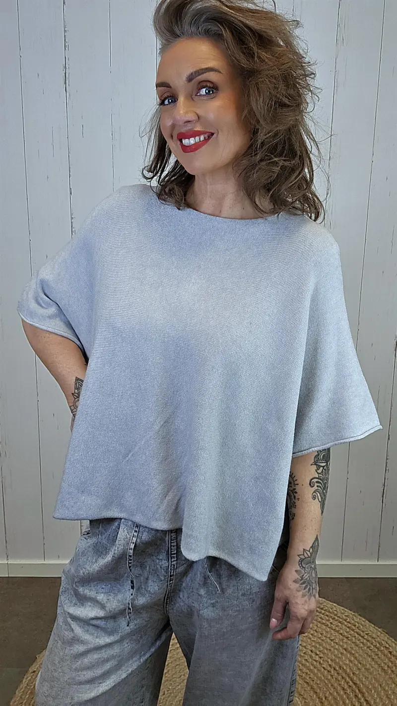 Luna genser topp grå