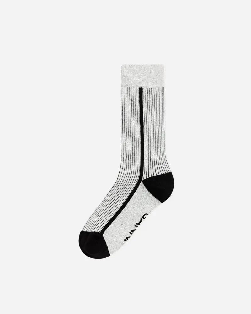 Lurex Blend Socks - Silver