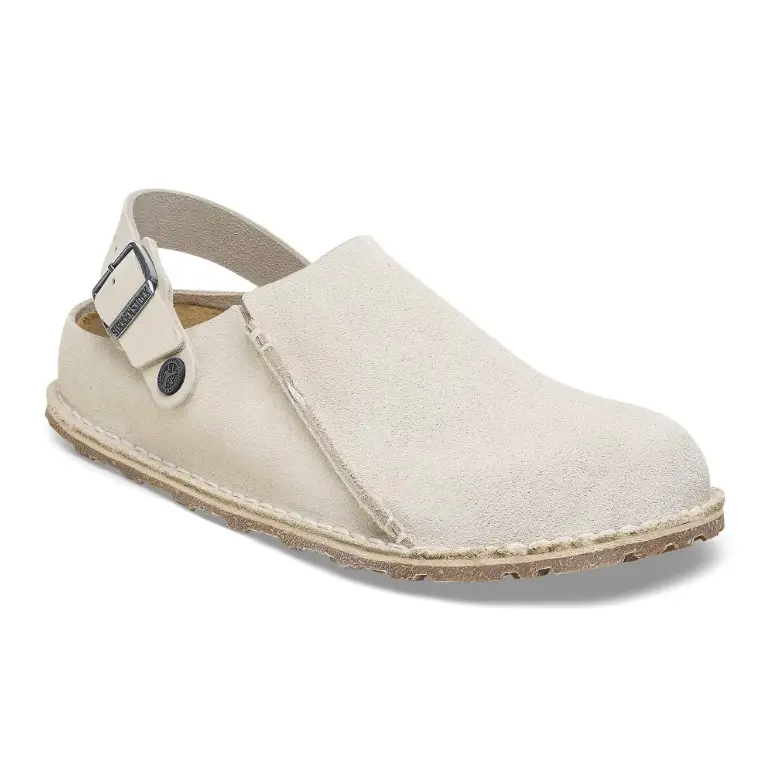 Lutry Narrow Premium Suede Leather Eggshell