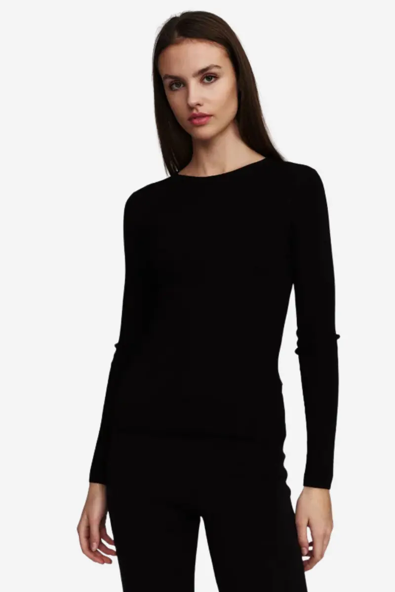 Lyla Merino Sweater Black