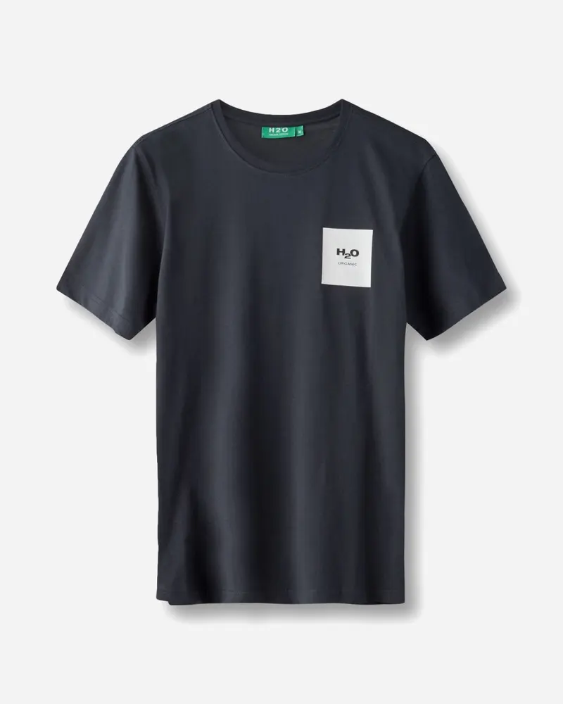 Lyø Organic Tee - Navy/White