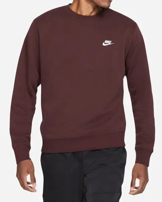 M NSW CLUB CRW BB - Mahogany/White