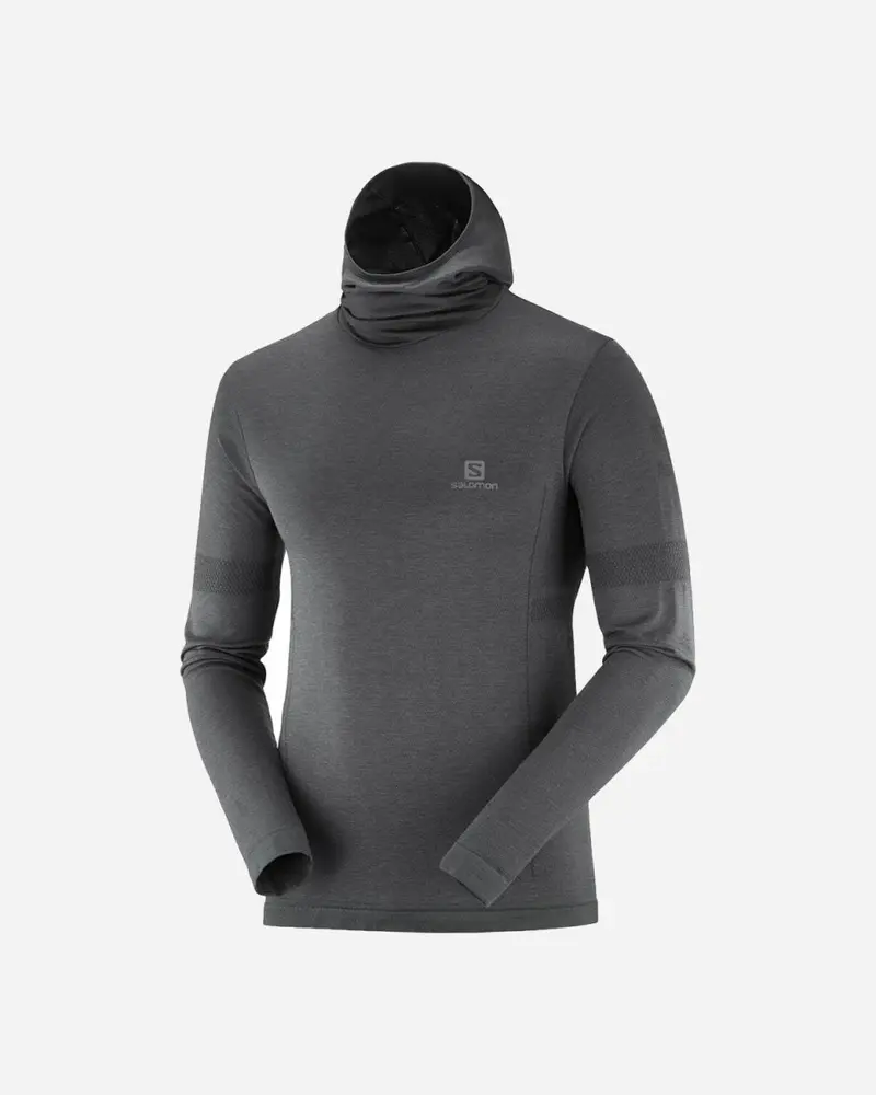 M Outspeed Wool Hoodie - Black/Heather