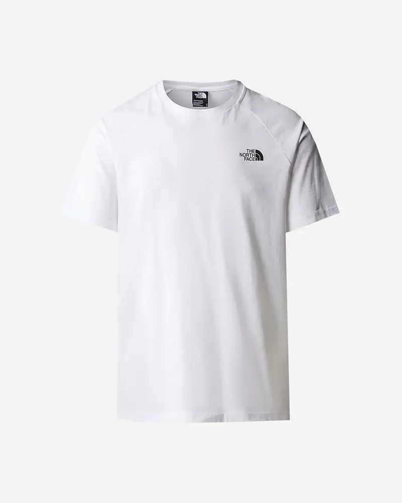 M S/S North Faces Tee - White