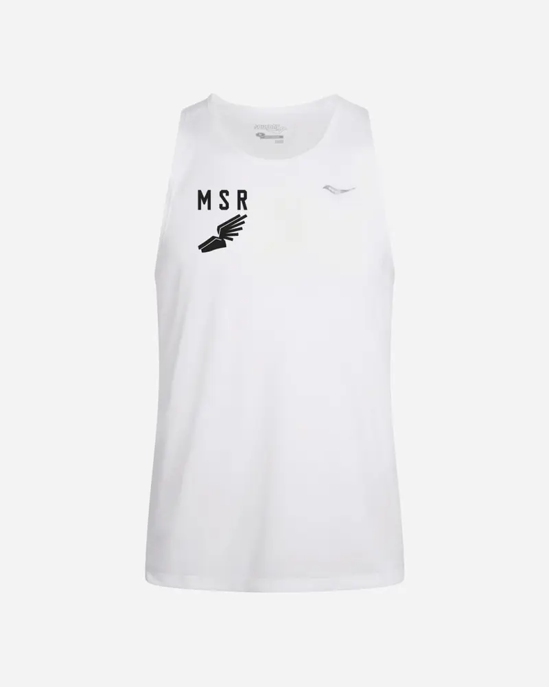 M Stopwatch Singlet - White