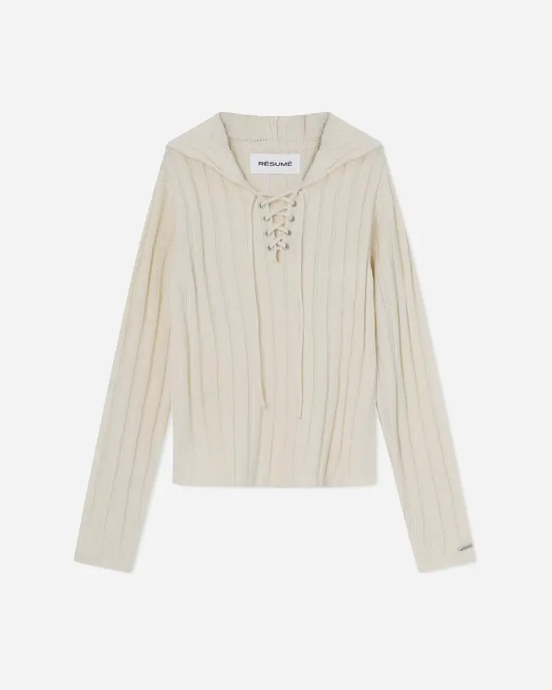 MacyRS Knit Pullover - Creme