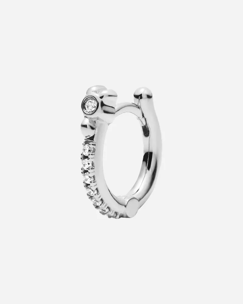 Magnolia 8 Huggie Silver - OS