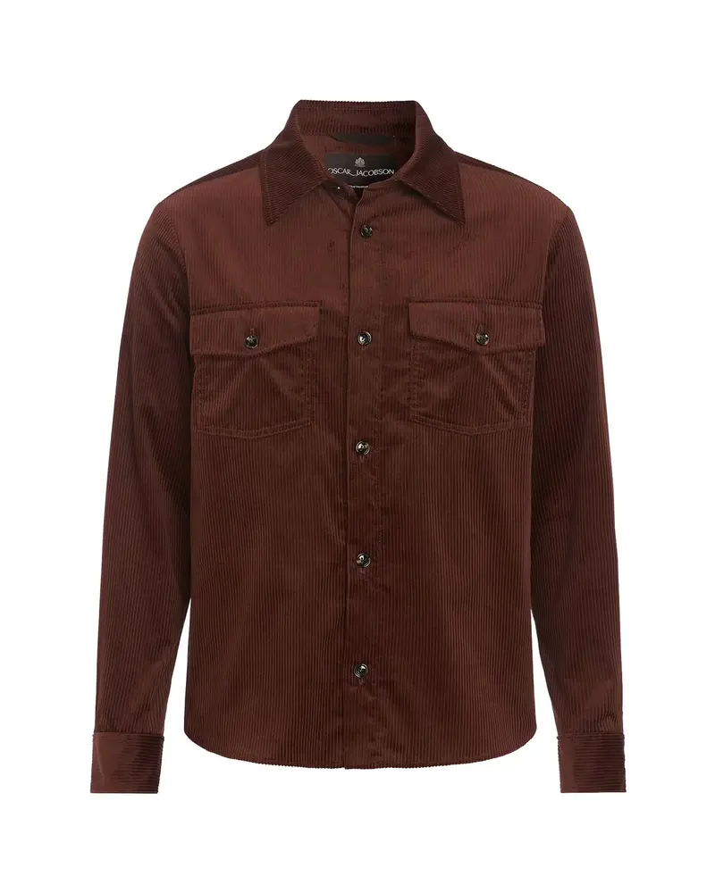 Magnus Shirt Jacket Orange Rust