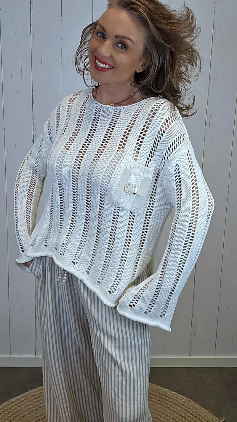 Maja genser krem
