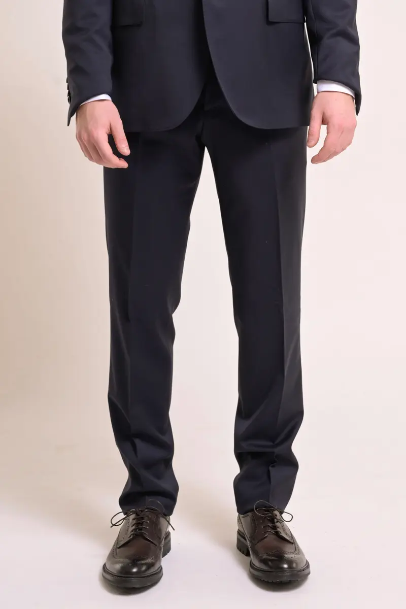 Man Woven Trousers Special Line Navy