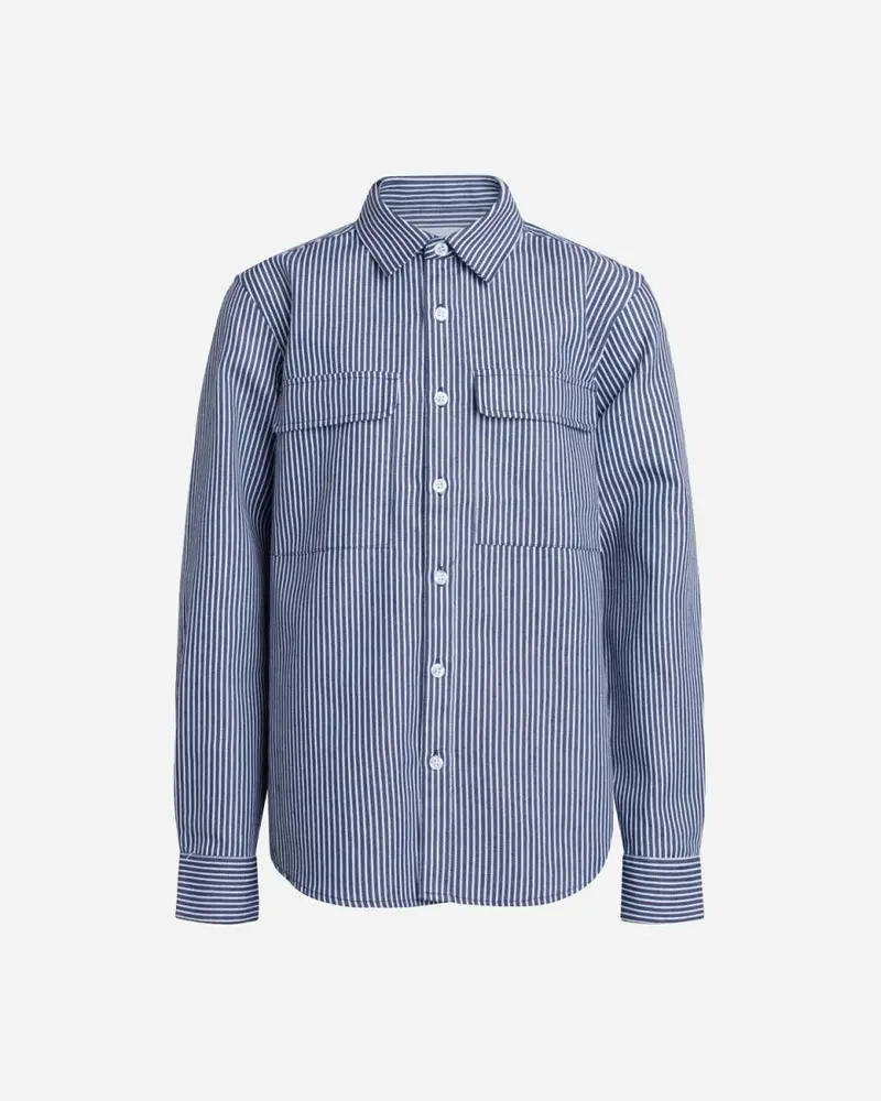 Marco LS Shirt  - Blue Stone