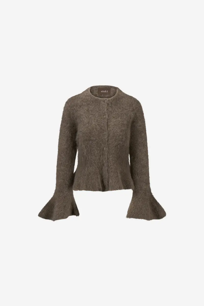 Maren Chunky Cardigan Brown