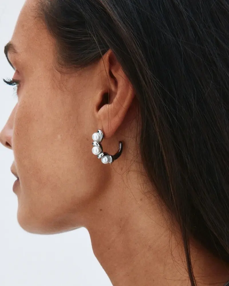 Margot Hoops L Steel