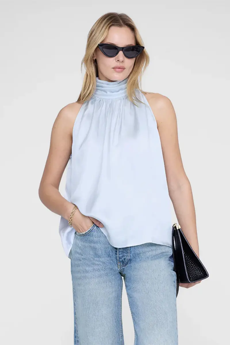 Marie Top Pale Blue