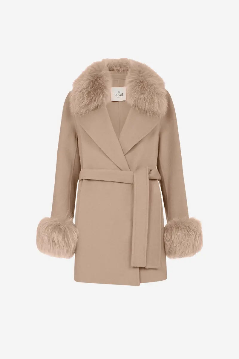 Marta Coat Short Beige